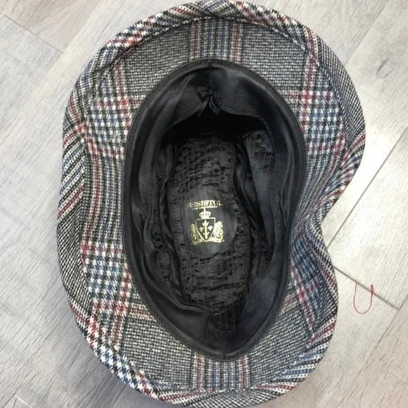 Men’s 7 ¼ 100% wool plaid vintage bucket hat - Picture 5 of 7